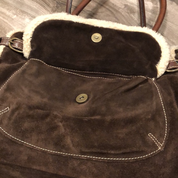 🔥🔥ITALIAN GENUINE SHEARLING SATCHEL